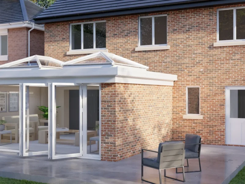 DOUBLE SKYLIGHT BRICK WHITE BIFOLD