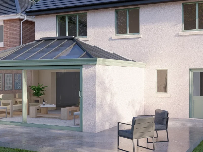 ULTRAROOF RENDER GREEN PATIO